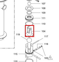 Load image into Gallery viewer, Graco 570081 Rod, Connecting, Ft-14 Pump - highlighted in parts diagram
