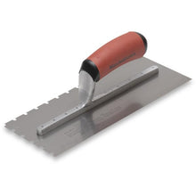 Load image into Gallery viewer, Marshalltown 5705SSD 11 X 4 1/2 SS Notched Trowel;3/16 X 3/16 X 5/8 UDuraSoft Handle (6/Pack)