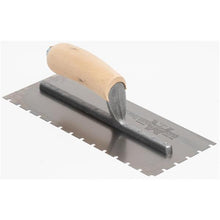 Load image into Gallery viewer, Marshalltown 5705SS 11 X 4 1/2 SS Notched Trowel;3/16 X 3/16 X 5/8 UWood Handle (6/Pack)