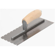 Load image into Gallery viewer, Marshalltown 5705S 11 X 4 1/2 Notched Trowel3/16 X 3/16 X 5/8 UWood Handle (6/Pack)