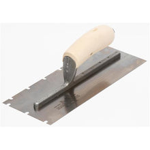 Load image into Gallery viewer, Marshalltown 5706S 11 X 4 1/2 Notched Trowel1/4 X 1/4 X 1 1/2 UWood Handle (6/Pack)