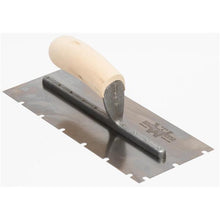 Load image into Gallery viewer, Marshalltown 5706S 11 X 4 1/2 Notched Trowel1/4 X 1/4 X 1 1/2 UWood Handle (6/Pack)