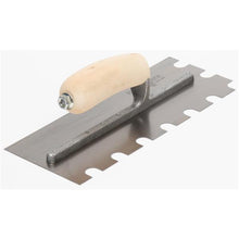 Load image into Gallery viewer, Marshalltown 5708S 11 X 4 1/2 Notched Trowel5/8 X 5/8 X 1 UWood Handle (6/Pack)