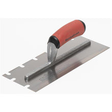 Load image into Gallery viewer, Marshalltown 5709SSD 11 X 4 1/2 SS Notched Trowel;3/8 X 1/2 X 1 1/2 UDuraSoft Handle (6/Pack)