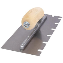 Load image into Gallery viewer, Marshalltown 5709S 11 X 4 1/2 Notched Trowel3/8 X 1/2 X 1 1/2 UWood Handle (6/Pack)