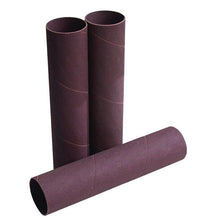 Load image into Gallery viewer, DETAILS These sanding sleeves are perfect for almost any industrial application. Sleeves are spiral bound and resin-bonded for heavy-duty use.   FEATURES Aluminum oxide Fine 150 grit 1-1/2 x 5-1/2 in 4 sleeves