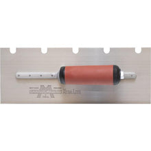 Load image into Gallery viewer, Marshalltown 5776SSD 12 X 4 1/2 SS Notched Trowel1/2 X 1/2 X 2 UDuraSoft Handle (6/Pack)