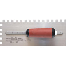 Load image into Gallery viewer, Marshalltown 5779SD Notch Trowel-3/8 X 3/8 X 3/8 SQ-DuraSoft Hdle (6/Pack)