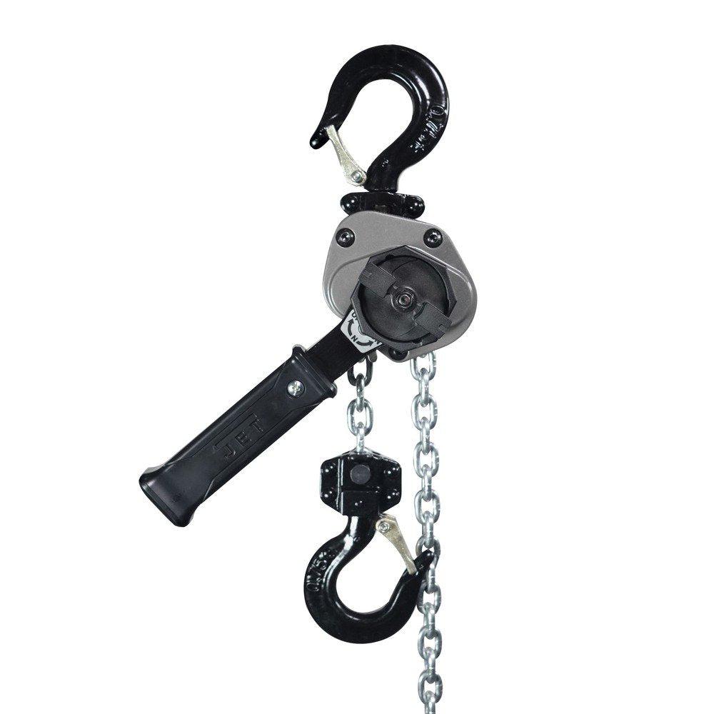 Jet Tools - JLA Series 1-1/2 Ton Lever Hoist 10' Lift & Shipyard Hooks