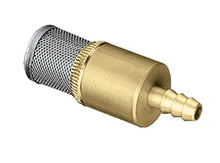 Load image into Gallery viewer, Stainless Steel and Brass Chemical Filter with Check Valve, 400 Micron, 6mm Hose Barb