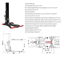 Load image into Gallery viewer, Katool KT-SPL 700 3 Ton Single Post Lift — view 3
