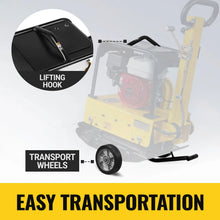 Load image into Gallery viewer, MechMaxx Honda GX160 Reversible Plate Compactor with Wheel Kit and Extension Plates, 5625 lb Centrifugal Force, PC150H