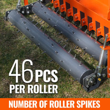 Load image into Gallery viewer, MechMaxx 60" Heavy Duty Soil Pulverizer, Double Spiked Roller, 21 Shanks, Category 1 and 2, 3 Point Hitch Tractor Attachment, TSP60D
