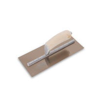 Load image into Gallery viewer, Marshalltown MXS3GS Golden Stainless Steel Finishing Trowels 11 In (279 Mm) 4 3⁄4 In (121 Mm) Wood