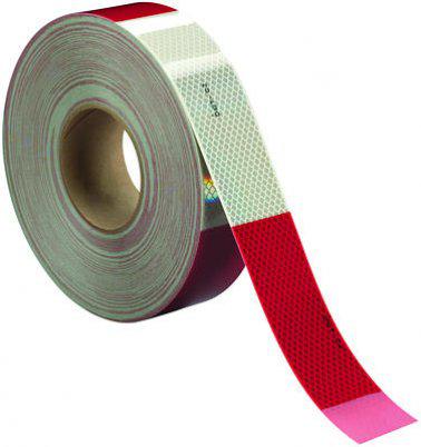 3M Red/White Conspicuity Tape Kiss Cut 2