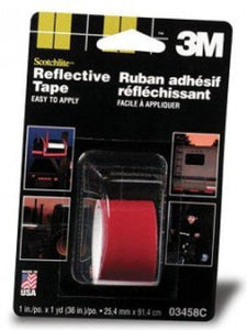3M Reflective Tape Red 1"x36"
