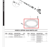 Load image into Gallery viewer, Kärcher 6.110-029.0 Hose Assembly Tr Rotatable Dn8 40mpa 15m - highlighted in parts diagram
