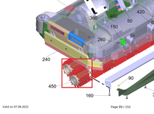 Load image into Gallery viewer, Kärcher 6.907-730.0 Roller Brush Orange - R75 - highlighted in parts diagram