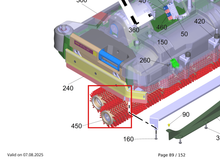 Load image into Gallery viewer, Kärcher 6.907-731.0 Roller Brush Green - R75 - highlighted in parts diagram