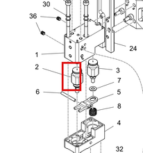 Load image into Gallery viewer, Graco 60-2266 Cylinder,assembly,hammer - highlighted in parts diagram