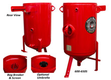 Load image into Gallery viewer, Pirate Brand 600-650S Vessel, Stationary, 6.5 Cu. Ft. (185 Liters), 150 PSI (10.3 Bar), 110* Cone Bottom, 7-1/2" Clearance, 53" Oah, 24" Dia, Includes: Handway Assembly, Pop-Up, Pop-Up Gasket, Screen &amp; Bag Breaker