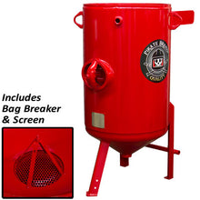 Load image into Gallery viewer, Pirate Brand 600-650S Vessel, Stationary, 6.5 Cu. Ft. (185 Liters), 150 PSI (10.3 Bar), 110* Cone Bottom, 7-1/2" Clearance, 53" Oah, 24" Dia, Includes: Handway Assembly, Pop-Up, Pop-Up Gasket, Screen &amp; Bag Breaker