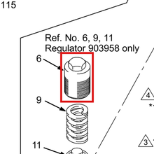 Load image into Gallery viewer, Graco 607501 SPRING, RET - item 6 highlighted in the Graco 307517EN parts diagram