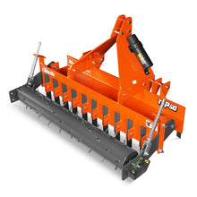 Load image into Gallery viewer, MechMaxx 60" Heavy Duty Soil Pulverizer, Single Spiked Roller, 21 Shanks, Category 1 and 2, 3 Point Hitch Tractor Attachment, TSP60