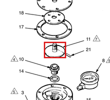 Load image into Gallery viewer, Graco 616440 Retainer, Diaphragm - highlighted in parts diagram