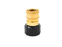 Load image into Gallery viewer, 3/8&quot; QC Brass Coupler x M22 F 14mm Twist Coupler