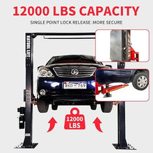 Load image into Gallery viewer, Katool KT-AS110D 11000 lbs. Clear Floor Two Post Lift, Direct Drive, Assym Arms