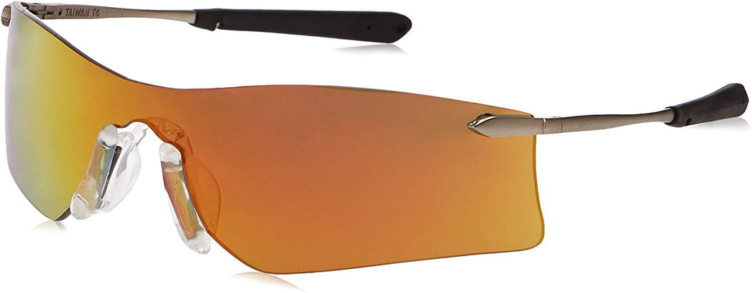 MCR Rubicon Safety Glasses Fire Mirror, Anti-Fog Lens