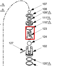 Load image into Gallery viewer, Graco 624241 Housing, Piston - highlighted in parts diagram