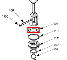 Load image into Gallery viewer, Graco 624243 Ring, Piston Ft14 316 Sst - highlighted in parts diagram