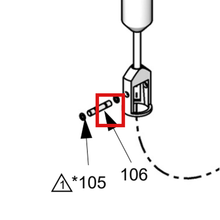 Load image into Gallery viewer, Graco 624244 PIN, BALL STOP FT14 PIST 316 - item 106 highlighted in the Graco 3A0734EN-S parts diagram