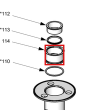 Load image into Gallery viewer, Graco 624246 Housing, Throat Ft14 316 Sst - highlighted in parts diagram