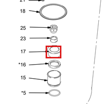 Load image into Gallery viewer, Graco 624265 Bearing,throat, Acetal - highlighted in parts diagram