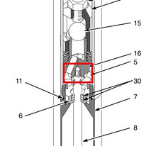 Load image into Gallery viewer, Graco 624943 Bearing, Rod Guide 10 - highlighted in parts diagram