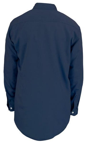 MCR Flame Resistant (FR) Work Shirt Max Comfort Material 88% Cotton 12% Nylon  Navy - 1EA
