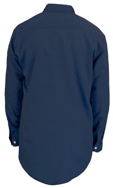 MCR Flame Resistant (FR) Work Shirt Max Comfort Material 88% Cotton 12% Nylon  Navy - 1EA