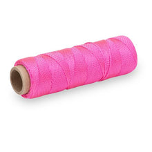 Load image into Gallery viewer, Marshalltown 631 Braided Nylon Mason's Line250' Fl. Pink, Size 186" Core