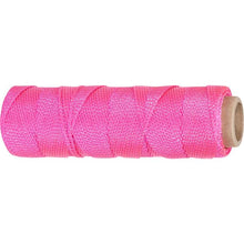 Load image into Gallery viewer, Marshalltown 631 Braided Nylon Mason's Line250' Fl. Pink, Size 186" Core