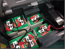 Load image into Gallery viewer, Refurbished Advance SC901 34D Six 330 Ah wet batteries, shelf charger and pad holders, Scrubber