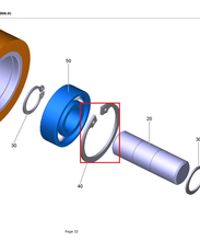 Load image into Gallery viewer, Kärcher 7.343-167.0 Locking Ring 35x1,5-Fst-Br Din - highlighted in parts diagram