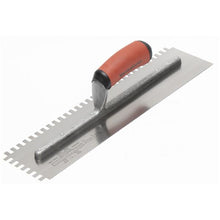 Load image into Gallery viewer, Marshalltown 709SD Ntch Trowel-1/4 X 3/8 X 1/4 SQ-DuraSoft Hdle (4/Pack)