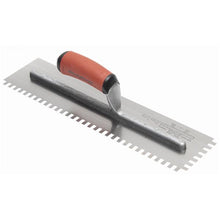 Load image into Gallery viewer, Marshalltown 709SD Ntch Trowel-1/4 X 3/8 X 1/4 SQ-DuraSoft Hdle (4/Pack)