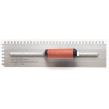 Load image into Gallery viewer, Marshalltown 709SD Ntch Trowel-1/4 X 3/8 X 1/4 SQ-DuraSoft Hdle (4/Pack)
