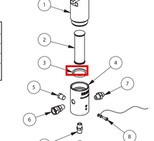 Load image into Gallery viewer, Binks 71-4830 MATERIAL HOSE (1/4" ID X 25', 4000 PSI) -- Ref 3, MX1231 Pump System Manual 77-2919 EN [ English ]