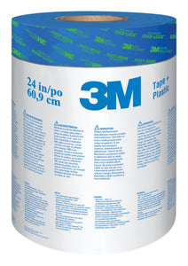 3M Pre-Taped Painters Plastic Roll 24" - 1 Roll/Pack