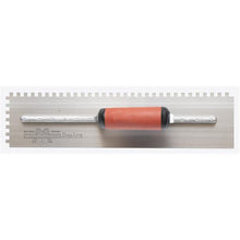 Load image into Gallery viewer, Marshalltown 710SD Ntch Trowel-1/4 X 1/4 X 1/4 SQ-DuraSoft Hdle (4/Pack)